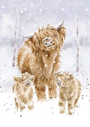 Wrendale Designs Christmas Cow Notebook A Highland Christmas - Highworth  Emporium